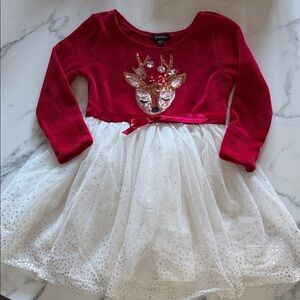 Zunie Reindeer Dress 4T